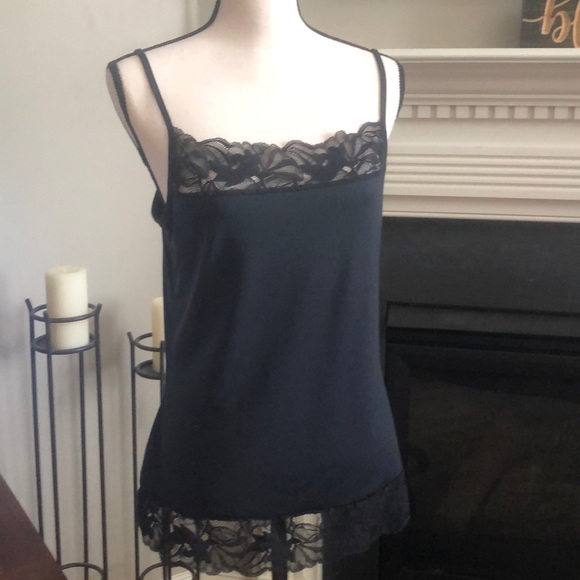 🔥Lace Trim Black Camisole (D-37) - Picture 3 of 8
